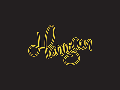 Harrisin Script Lettering h handlettering lettering script stroke