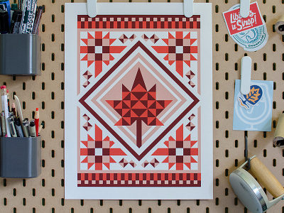 Maple Paper Quilt (Poster)