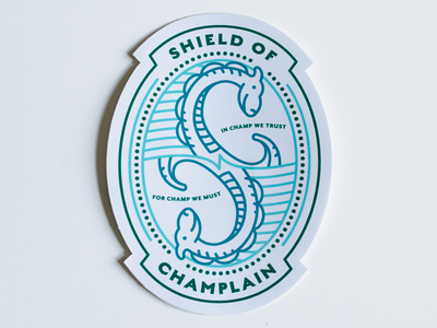 Champ Shield of Champlain Sticker