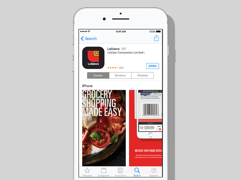 Loblaws iPhone App Store Artwork