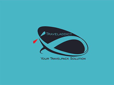 Traveladdict app branding design icon illustration logo typography vector