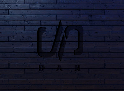 DAN, Logo and background design app branding design icon logo typography vector