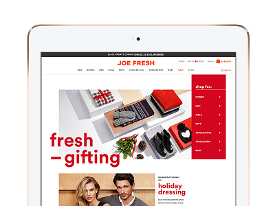 Fresh Gifting Wordmark design gift guide holiday joe fresh wordmark
