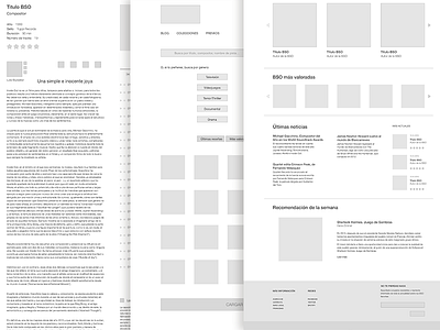 Wireframes layout web wireframes