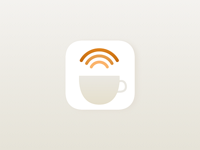 Daily UI #005 - App Icon app icon application coffee dailyui icon ios user interface wifi signal