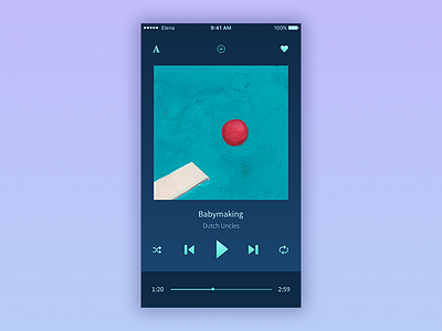 Daily UI #009 -  Music Player