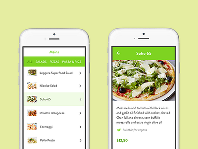 Daily UI #43 - Food/Drink Menu app design daily ui dailyui food menu mobile design ui design user interface design