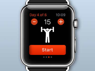 Daily UI #062 - Workout Of The Day apple watch apple watch design daily ui dailyui ui design user interface design workout