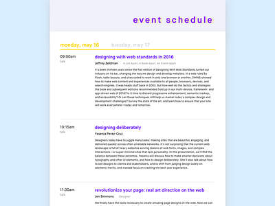 Daily UI #070 - Event Listing