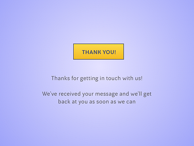 Daily UI #077 - Thank You