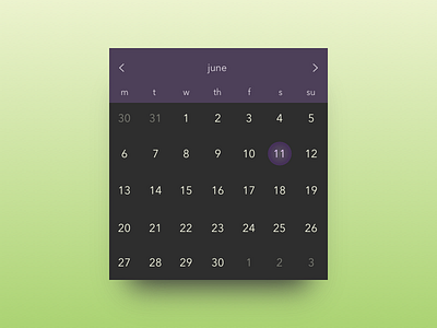 Daily UI #080 - Date Picker calendar daily ui dailyui date picker ui design user interface design widget