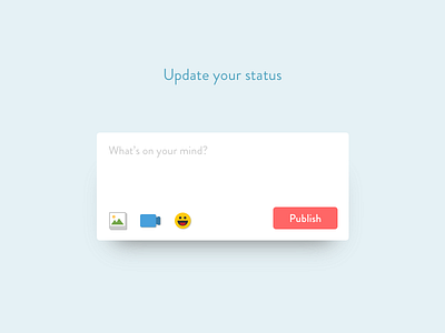 Daily UI #081 - Status Update daily ui dailyui dailyui status update input status ui design user interface design