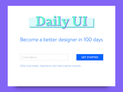 Daily UI #100 - Daily UI Landing Page daily ui dailyui dailyui landing page landing page ui design user interface design web design