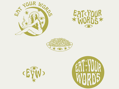 Eat Your Words // Brand Design branding design graphic design illustration logo