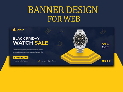Banner Design for web/social media cover branding graphic design logo web design