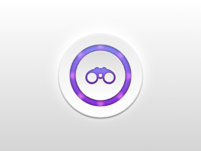 Search LED-Style Button / UI app button design gradient icon led purple ui ux