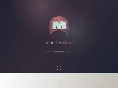 Monsterware Mock Up gradient prototype svg ui ux web design wireframe