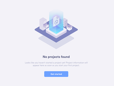 Project not found gradient isometric ui