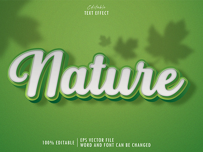 Text Effect Nature