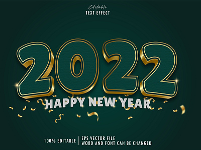 Text Effect 2022 New Year