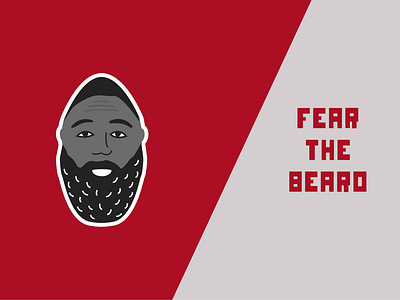Fear The Beard basketball beard houston houston rockets james harden nba finals rockets