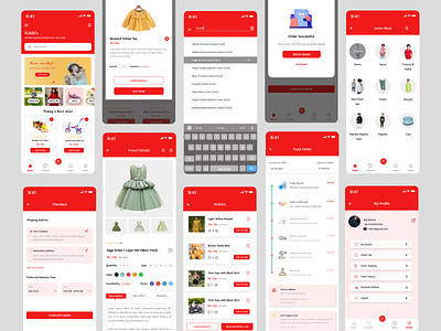Baby Shop E-commerce Mobile App 3d animation app baby shop branding dashboard design e-commerce illustration logo mobile app ui vector