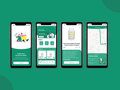 Pharmacy Delivery App | UI/UX design