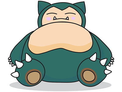 Snorlax #adobeillustrator