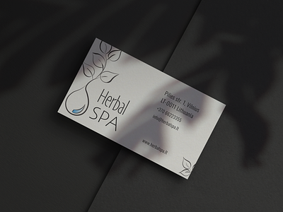 Herbal SPA business card adobeillustrator branddesign branding graphic design logo logodesign spalogo