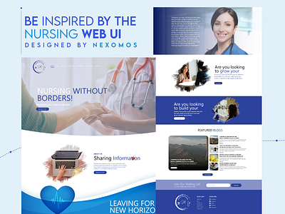 Nursing Agency - Web UI adobe xd branding design designer dribbble figma graphic design illustration logo portfolio ui ui design ui designer ui ux uiux user interface ux vector