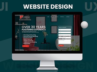 Plastering Website - UI Design