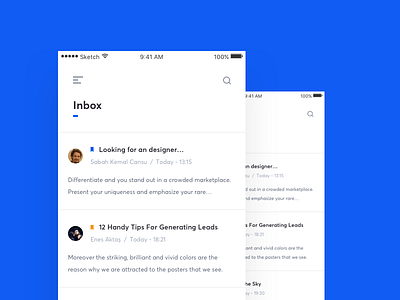 Simple Mail Client App app client ios mail ui ux