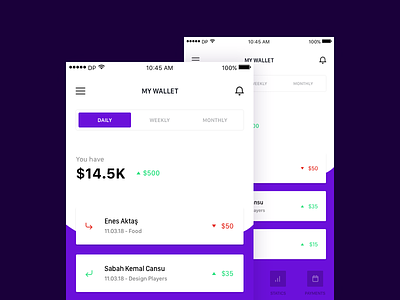 Wallet App app ios mobile payment ui ux wallet