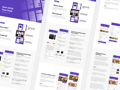 Getir UX/UI Case Study app case study e commerce filter mobile mobile app presentation product research restaurant ui ux