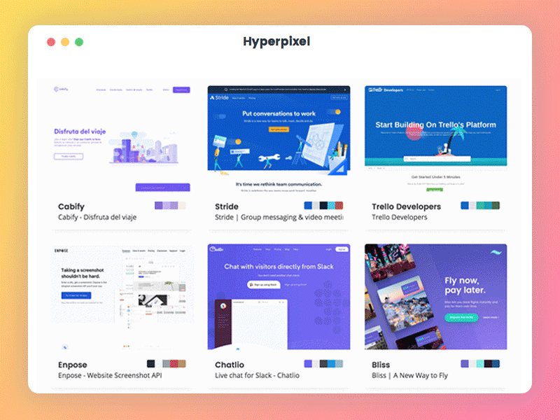 Hyperpixel | Best landing pages for inspiration inspiration landing page product ui ux