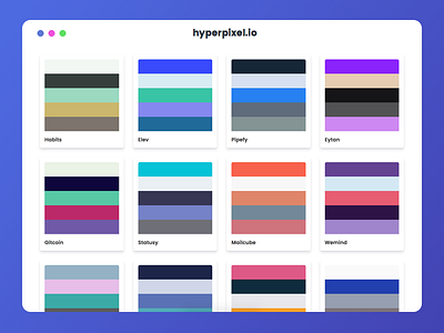 Hyperpixel x Colors colors design inspiratio palette ux