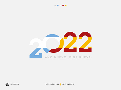 2022 Año nuevo. Vida Nueva 2022 branding design graphic design illustration