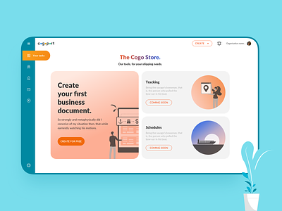 Cogostore - Landing Page app design illustration product design ui ui design ux ux design web website