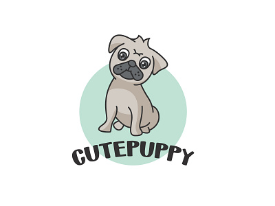 CUTEPUPPY LOGO cute dog cute logo cute mascot logo cute puppy cute puppy logo dog dog logo logo mascot logo puppy puppy logo