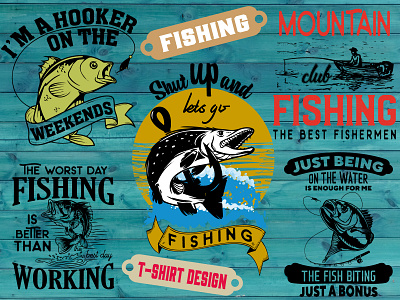 Fishing T-shirt Design