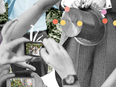 Social Wedding collage collageart editorial editorial illustration illustration photomontage social media