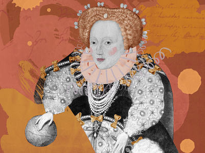 Elizabeth I collage collageart editorial editorial illustration history illustration illustration photomontage
