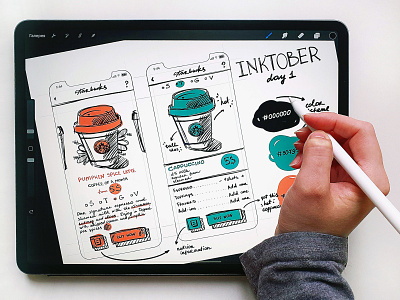 Oct 2, 2019 - Coffee Shop☕ app app design application design illustration interface mobile procreate ui user interface