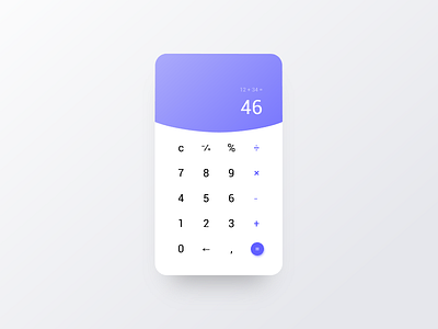 Daily UI#004 - Calculator