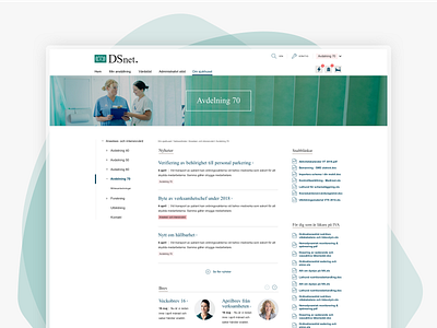 Internal web for hospital