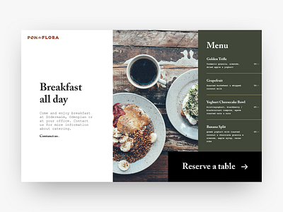 Daily UI: #043 Food & Drink Menu