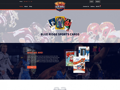 Sport Cards Website Design sports cards sports cards website design