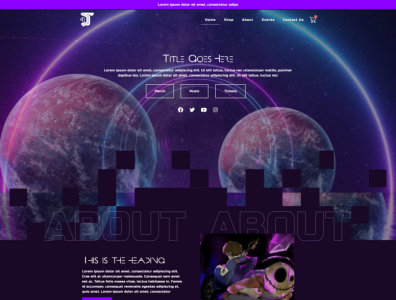 Fantasy Sci Fi Website Design creative fantasy planets portal scifi space