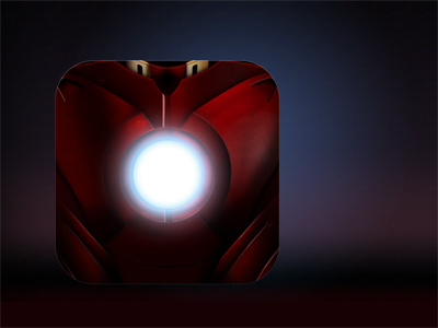 Iron Man icon ios iron man layer styles
