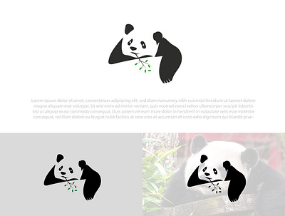 Panda Logo !! design icon illustration logo minimal logo minimalistic logo panda vector